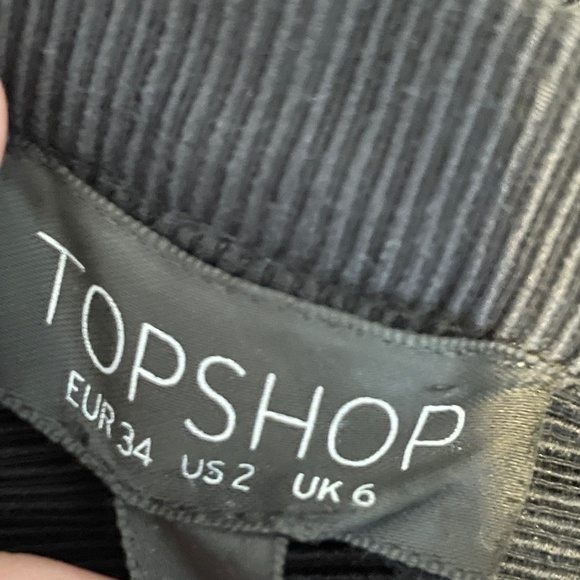 EUC Topshop Tilly Ribbed Structured Micro Skort Shorts Size 2 - Picture 3 of 7